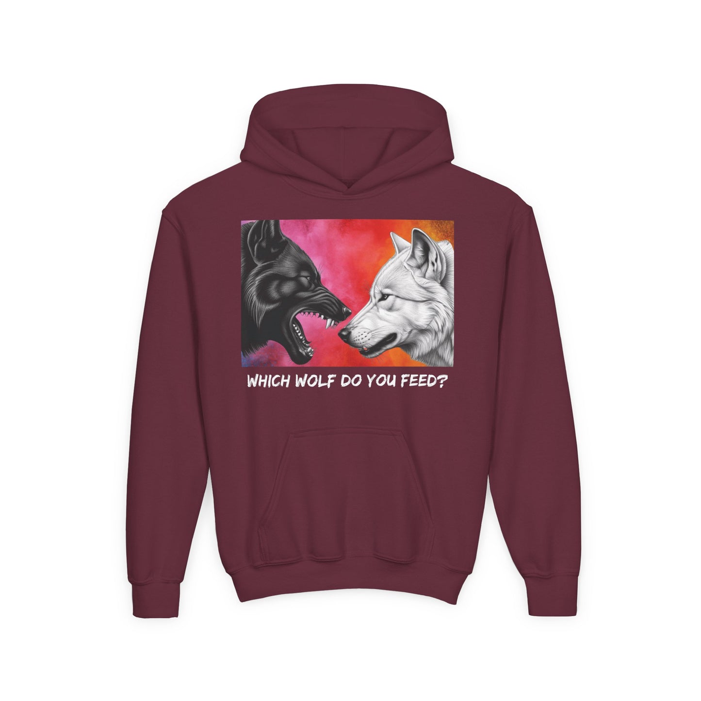 Wolf-Inspired Youth Hoodie
