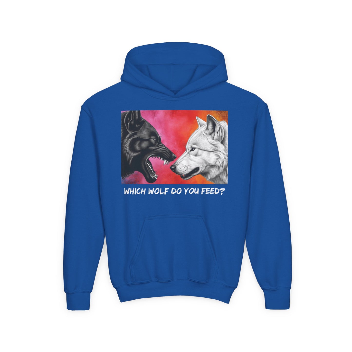 Wolf-Inspired Youth Hoodie