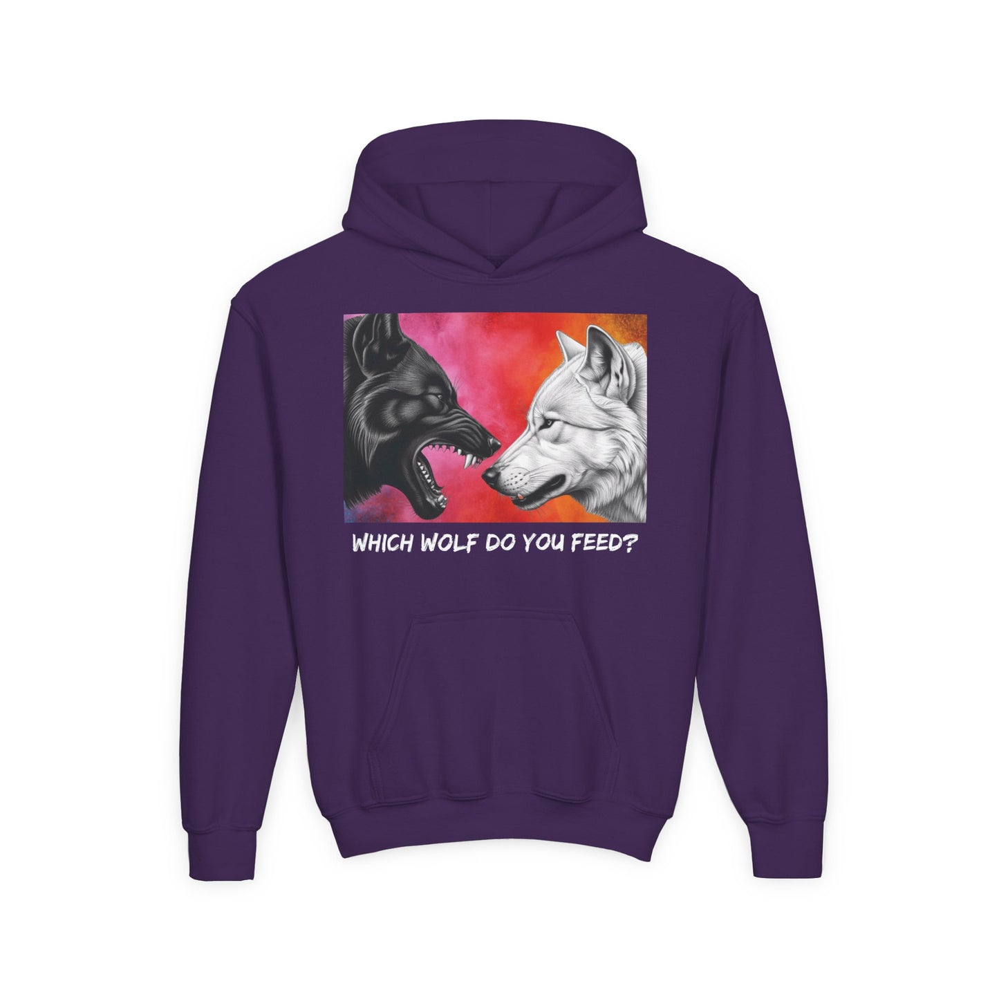 Wolf-Inspired Youth Hoodie