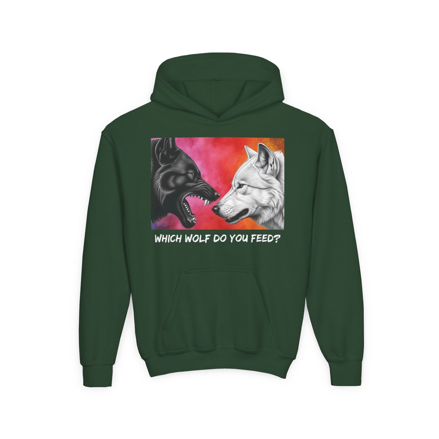 Wolf-Inspired Youth Hoodie