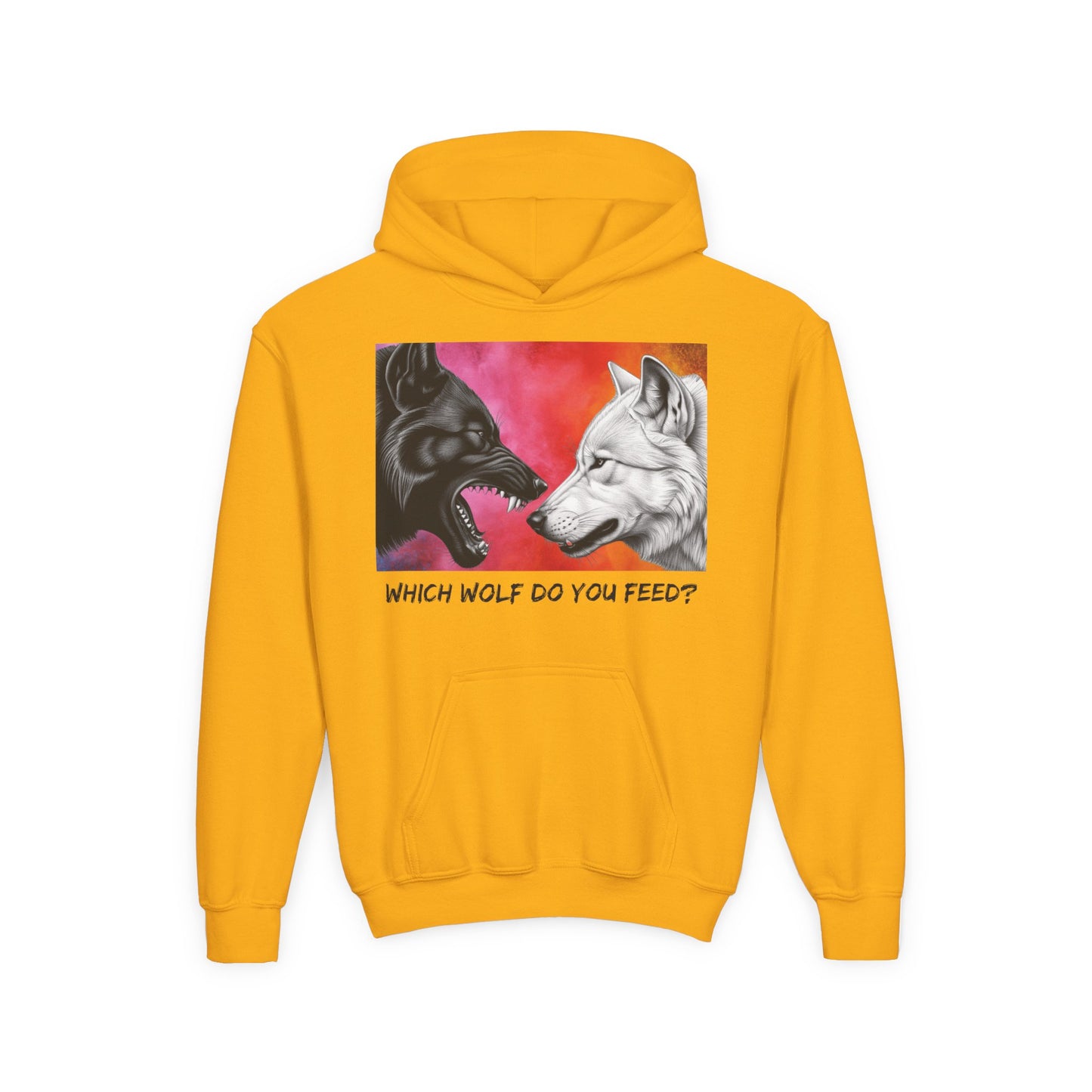 Wolf-Inspired Youth Hoodie
