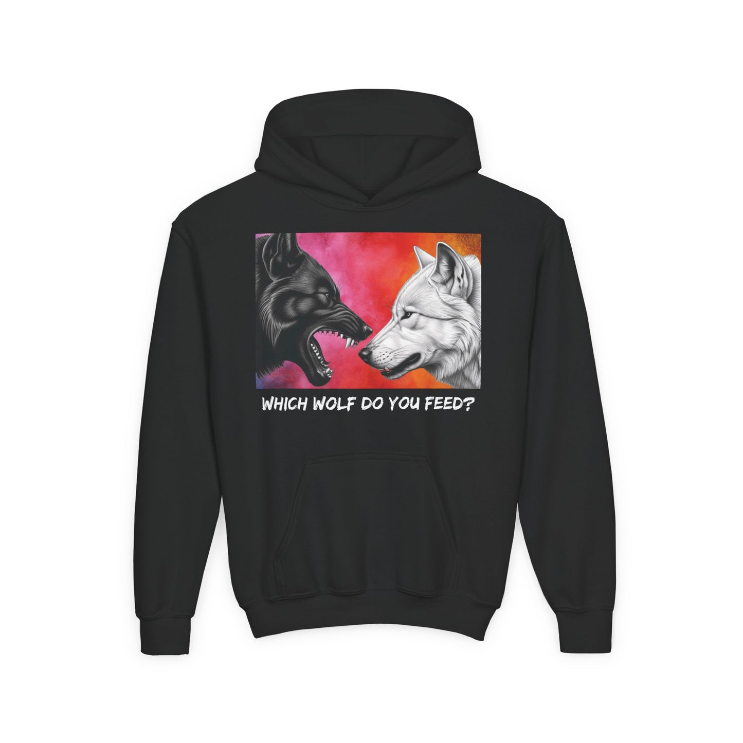 Wolf-Inspired Youth Hoodie
